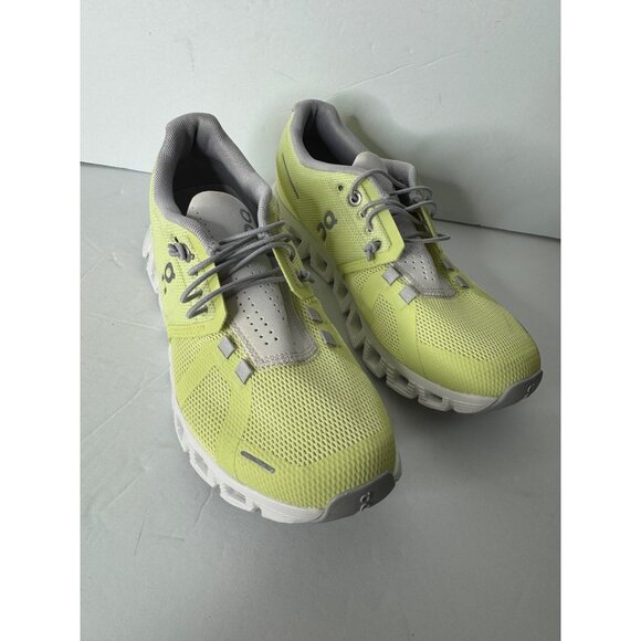 On Running Cloud 5 Sneakers Hay Frost Women's Size 37.5 US 6.5 Neon Yellow NEW - Picture 3 of 9